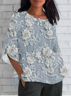 Diana Vintage Floral Relaxed Blouse