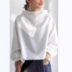 Angela Oversized Funnel Neck Top
