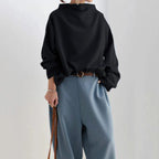 Angela Oversized Funnel Neck Top
