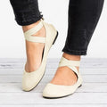 Jenny Women’s Spring Cross-Strap Ballet Flats