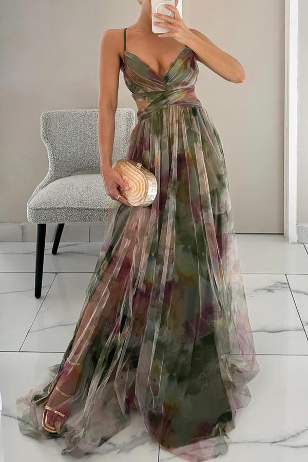 Cindy Floral Print Maxi Dress