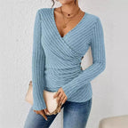 Barbara V-Neck Wrap Top