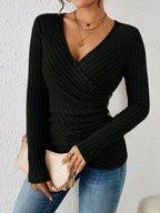 Barbara V-Neck Wrap Top