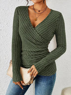 Barbara V-Neck Wrap Top