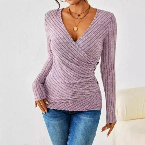 Barbara V-Neck Wrap Top