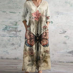 Kristen Elegant Retro Maxi Dress