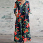 Kristen Elegant Retro Maxi Dress