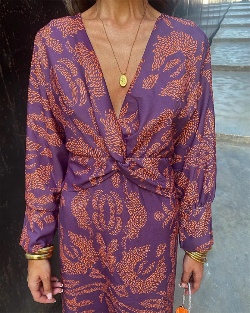 Julie Long Sleeve Maxi Dress