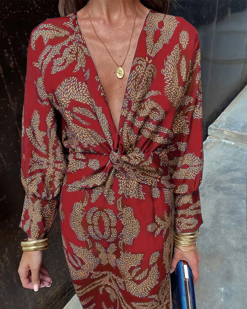 Julie Long Sleeve Maxi Dress