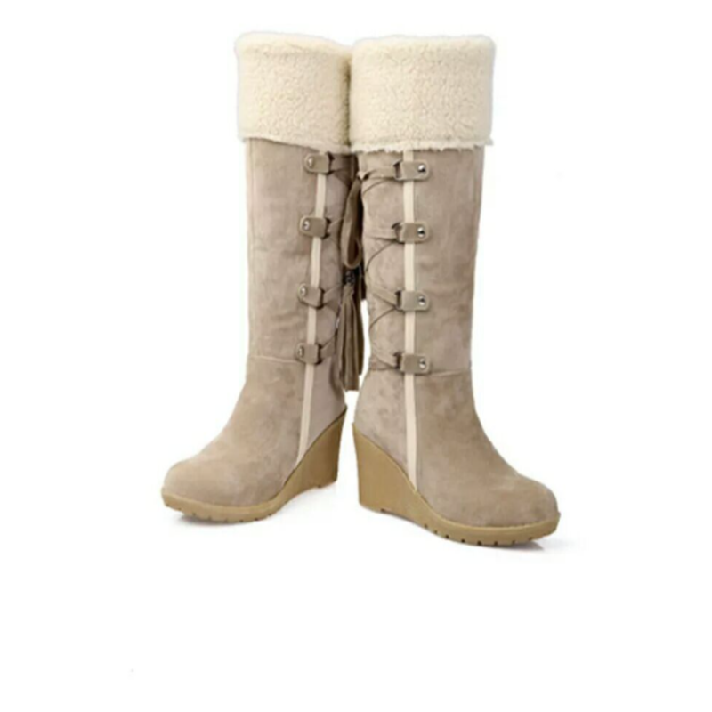 Daisy Fur Lined Wedge Boots