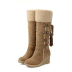 Daisy Fur Lined Wedge Boots