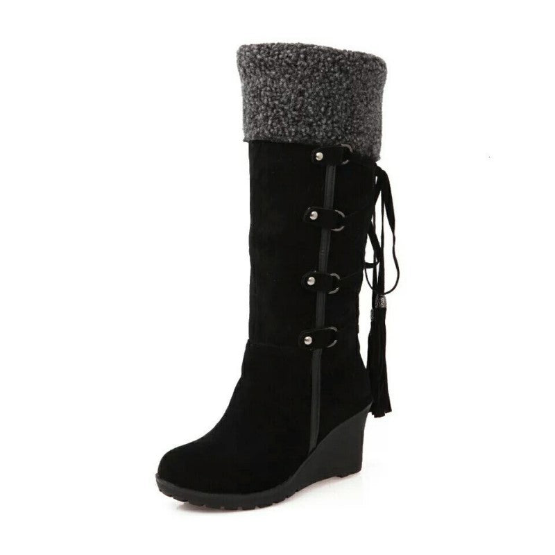 Daisy Fur Lined Wedge Boots
