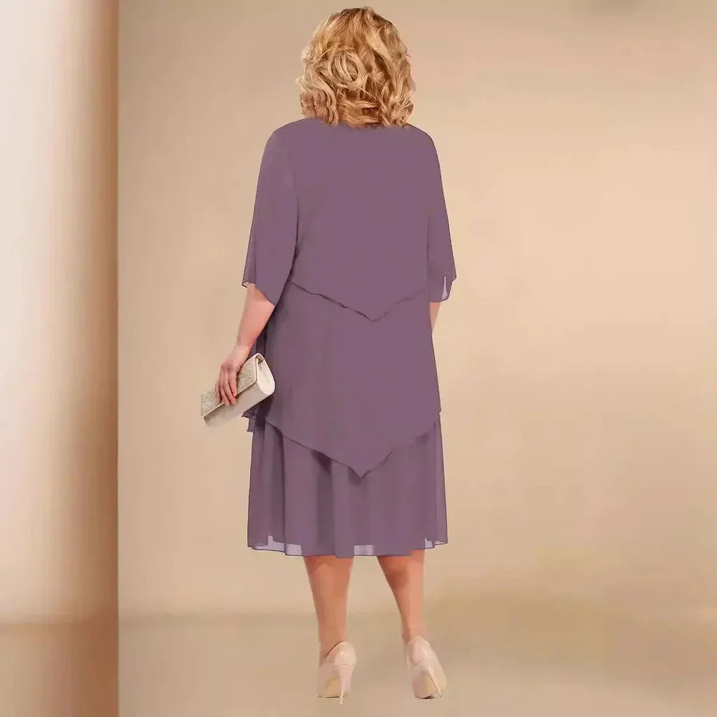 Ellen Elegant Chiffon Dress