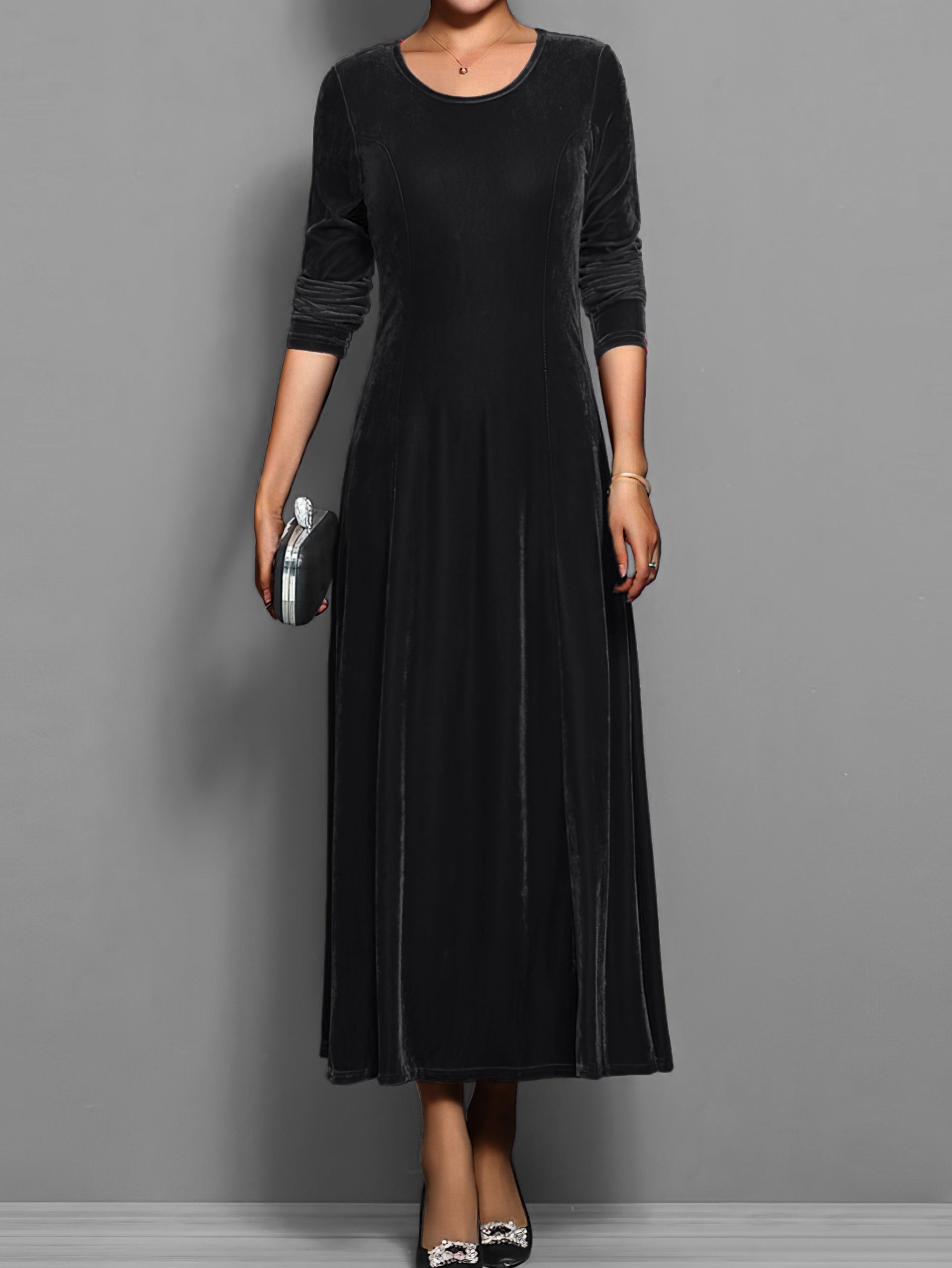 Elizabeth Soft Velvet Dress