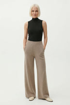 Harlow Wide-Leg Knit Trousers