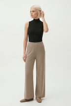Harlow Wide-Leg Knit Trousers