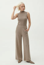 Harlow Wide-Leg Knit Trousers
