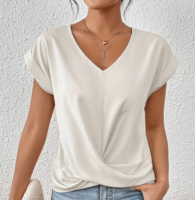 Hallie V-Neck Twist Front Top