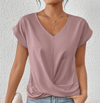 Hallie V-Neck Twist Front Top