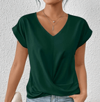 Hallie V-Neck Twist Front Top