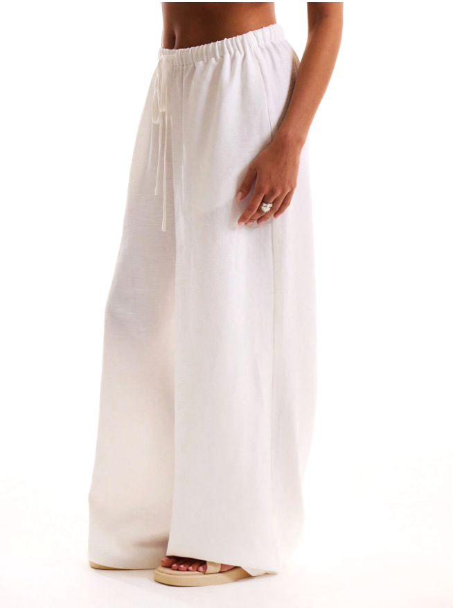 Solara Linen Drawstring Trousers
