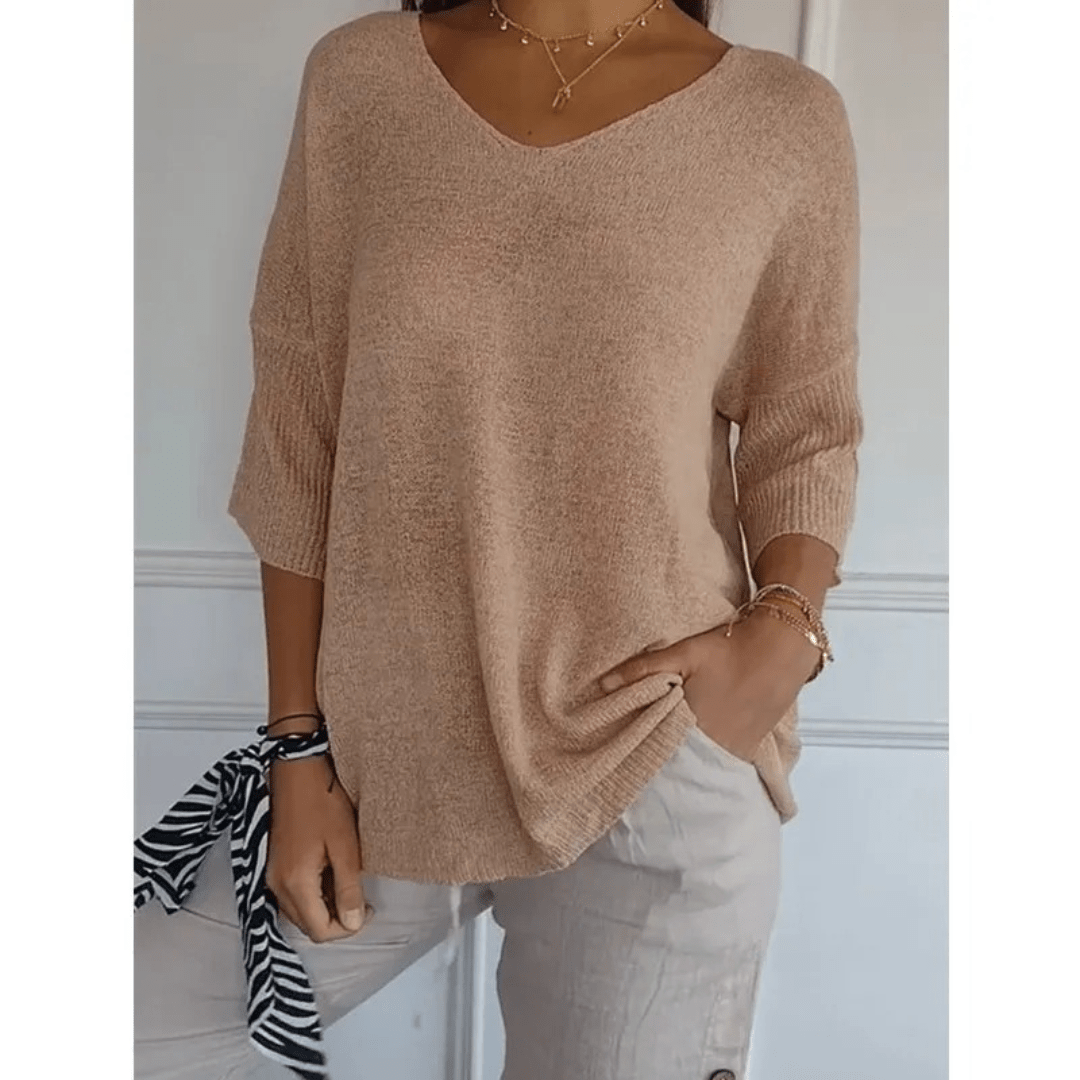 Libby V-Neck Relaxed Fit Tunic Top