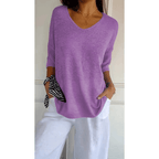 Libby V-Neck Relaxed Fit Tunic Top