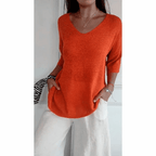 Libby V-Neck Relaxed Fit Tunic Top