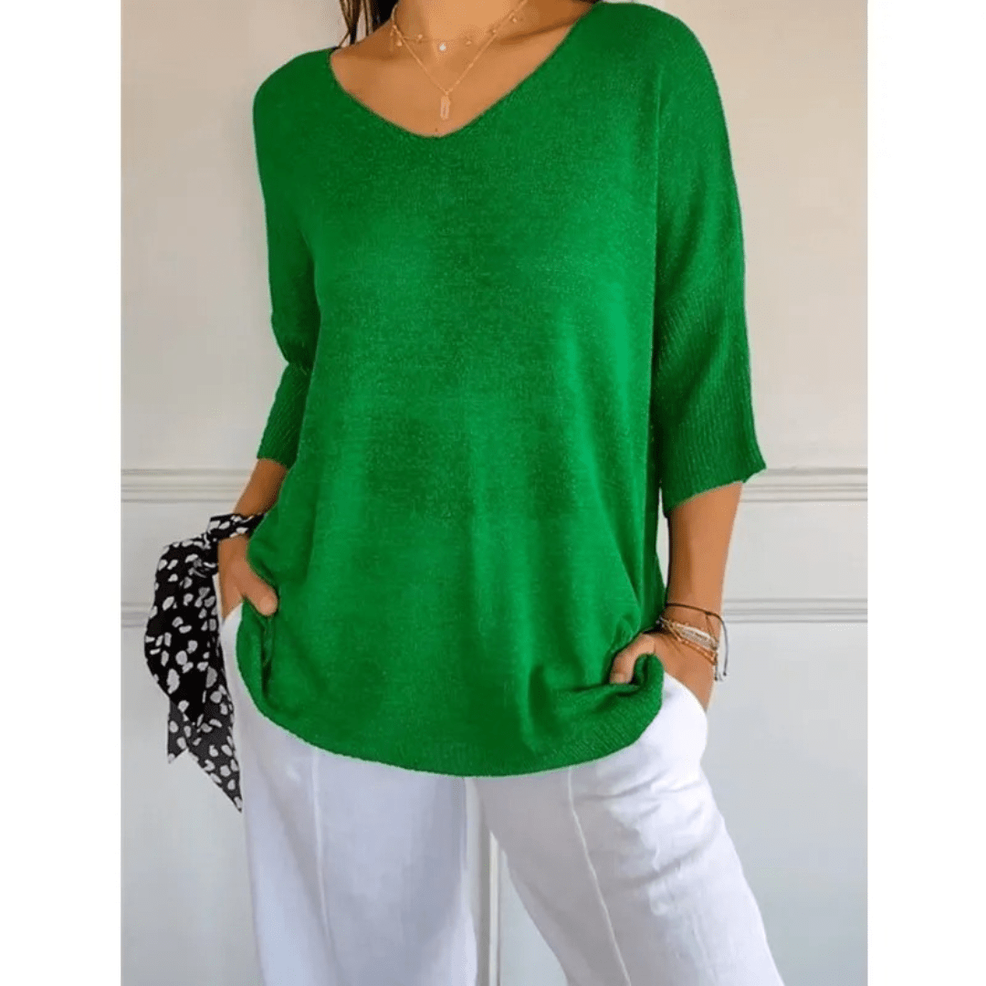 Libby V-Neck Relaxed Fit Tunic Top