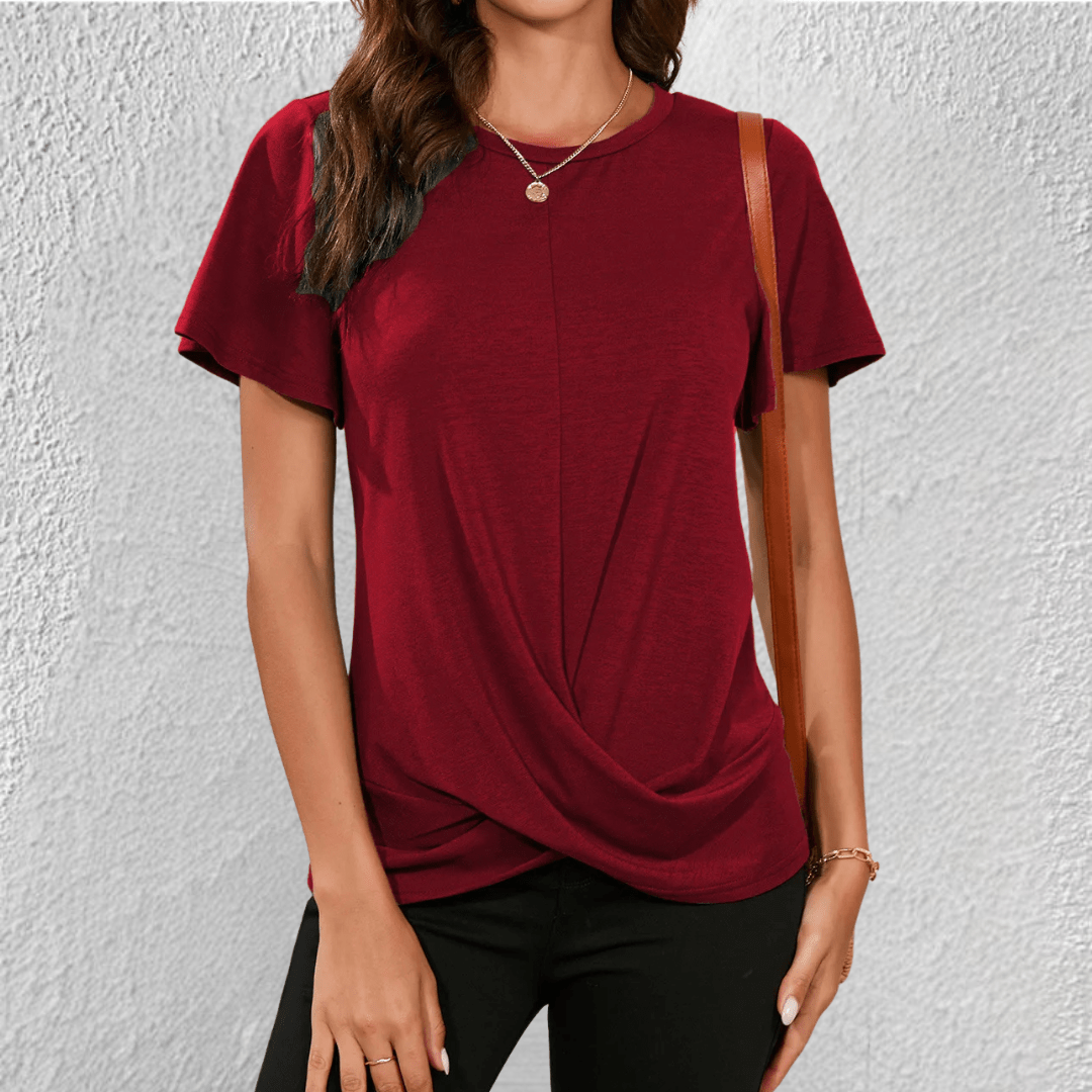 Lucy Twist Front Casual T-Shirt