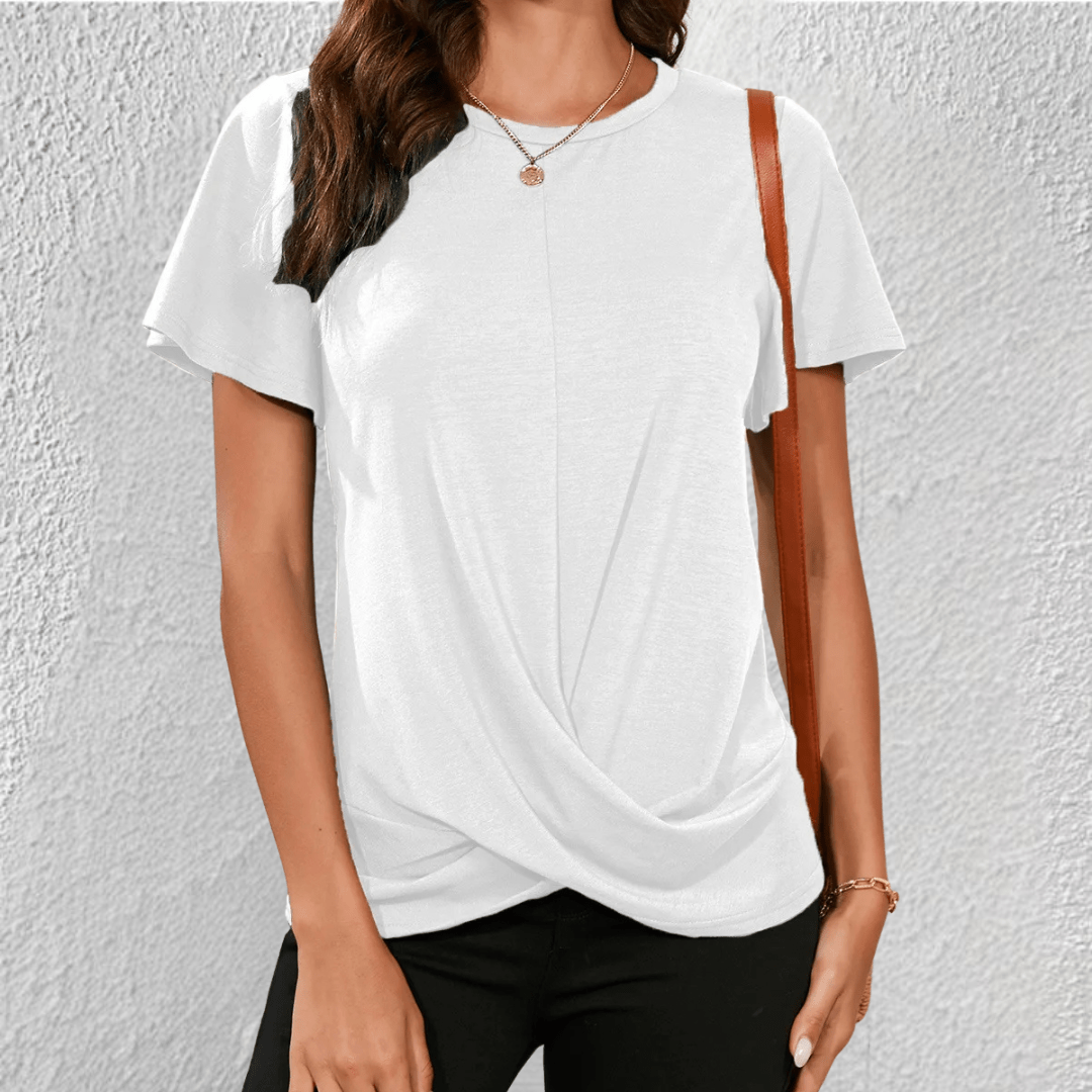 Lucy Twist Front Casual T-Shirt