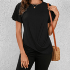 Lucy Twist Front Casual T-Shirt