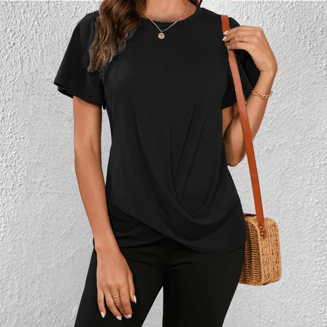 Lucy Twist Front Casual T-Shirt