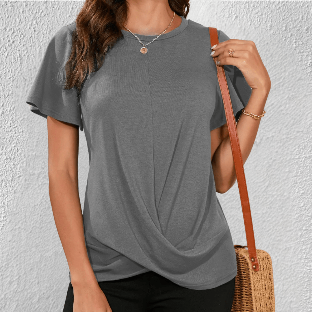 Lucy Twist Front Casual T-Shirt