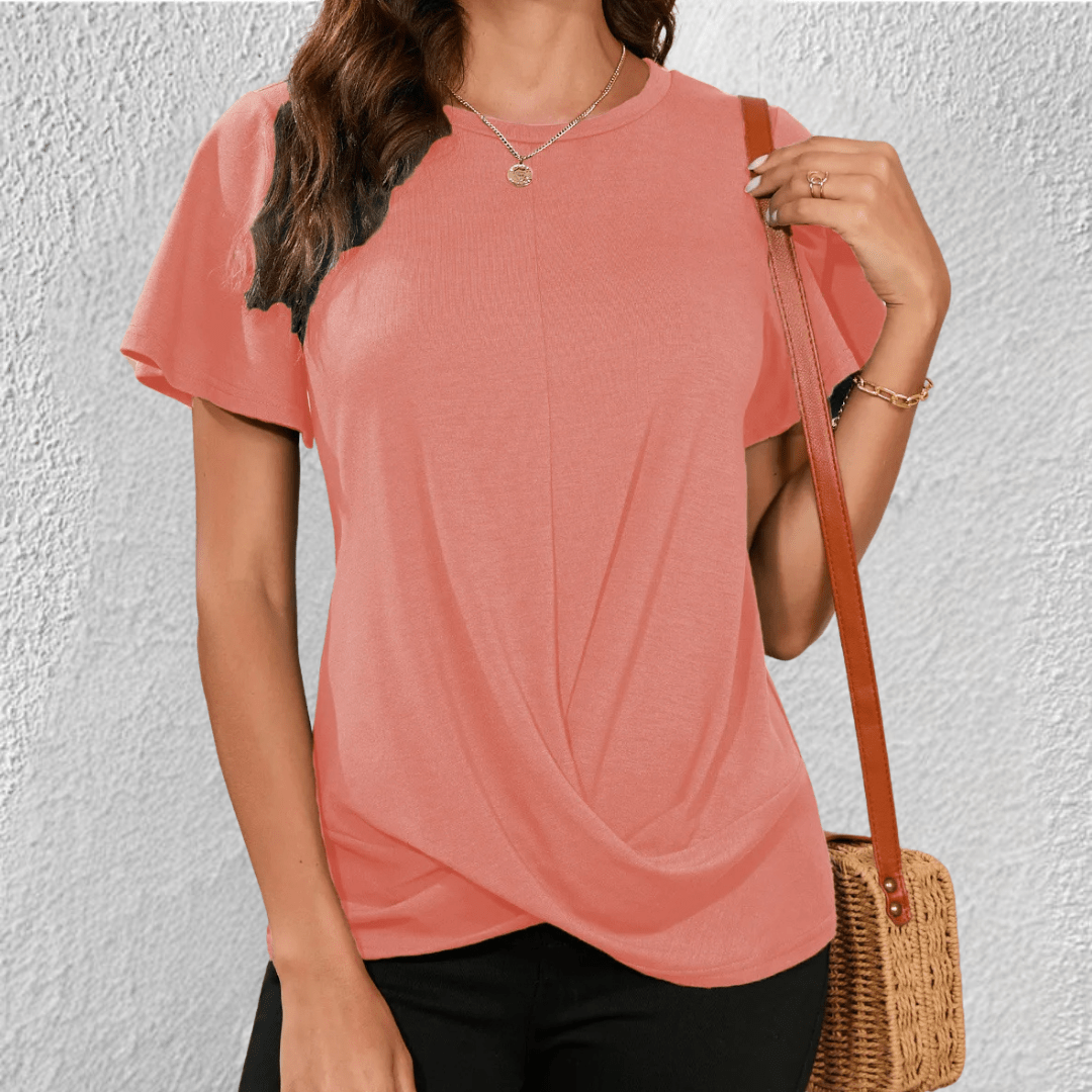 Lucy Twist Front Casual T-Shirt