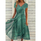 Emily V-Neck Midi Dress