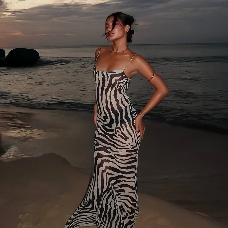 Cassandre V-Neck Slip Maxi Dress