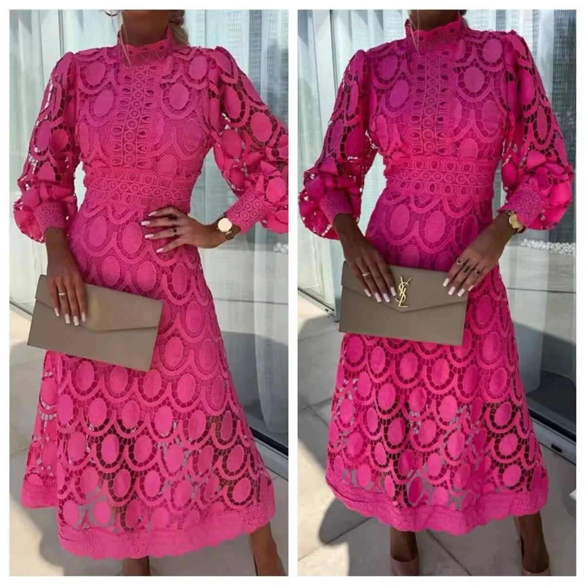 Lace Summer Party Maxi Dress