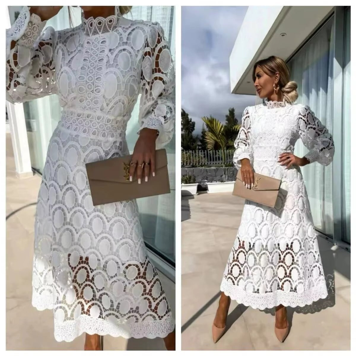 Lace Summer Party Maxi Dress