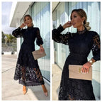 Lace Summer Party Maxi Dress