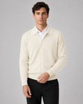 Men's Knit Cardigan Button Front Collar Classic Fit