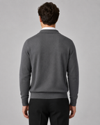 Men's Knit Cardigan Button Front Collar Classic Fit