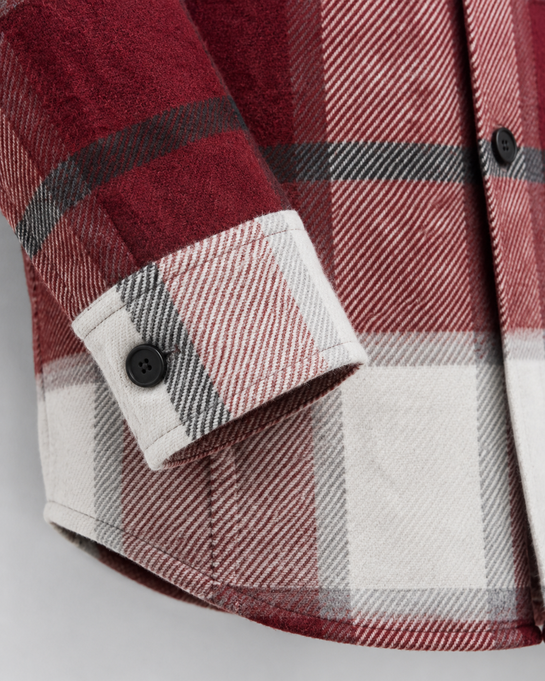 Men's Plaid Flannel Overshirt - Warm Brushed Check Shirt Jacket