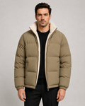 Men's Reversible Sherpa Lined Puffer Jacket