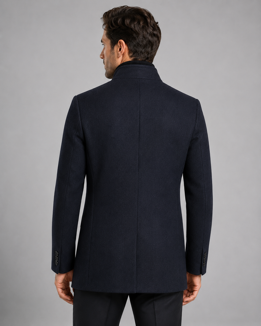 Men's Mandarin Collar Blazer