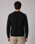 Men's Wool Crew Neck Sweater Lightweight Fine Knit Classic