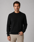 Men's Wool Crew Neck Sweater Lightweight Fine Knit Classic
