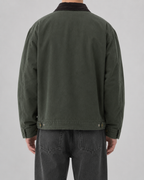 Men's Barn Jacket - Cotton Canvas Corduroy Collar