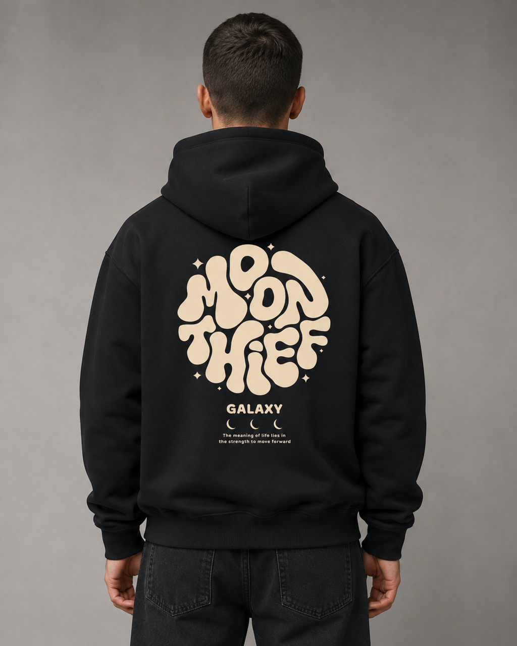 Men's Graphic Pullover Hoodie - Relaxed Fit Large Back Print