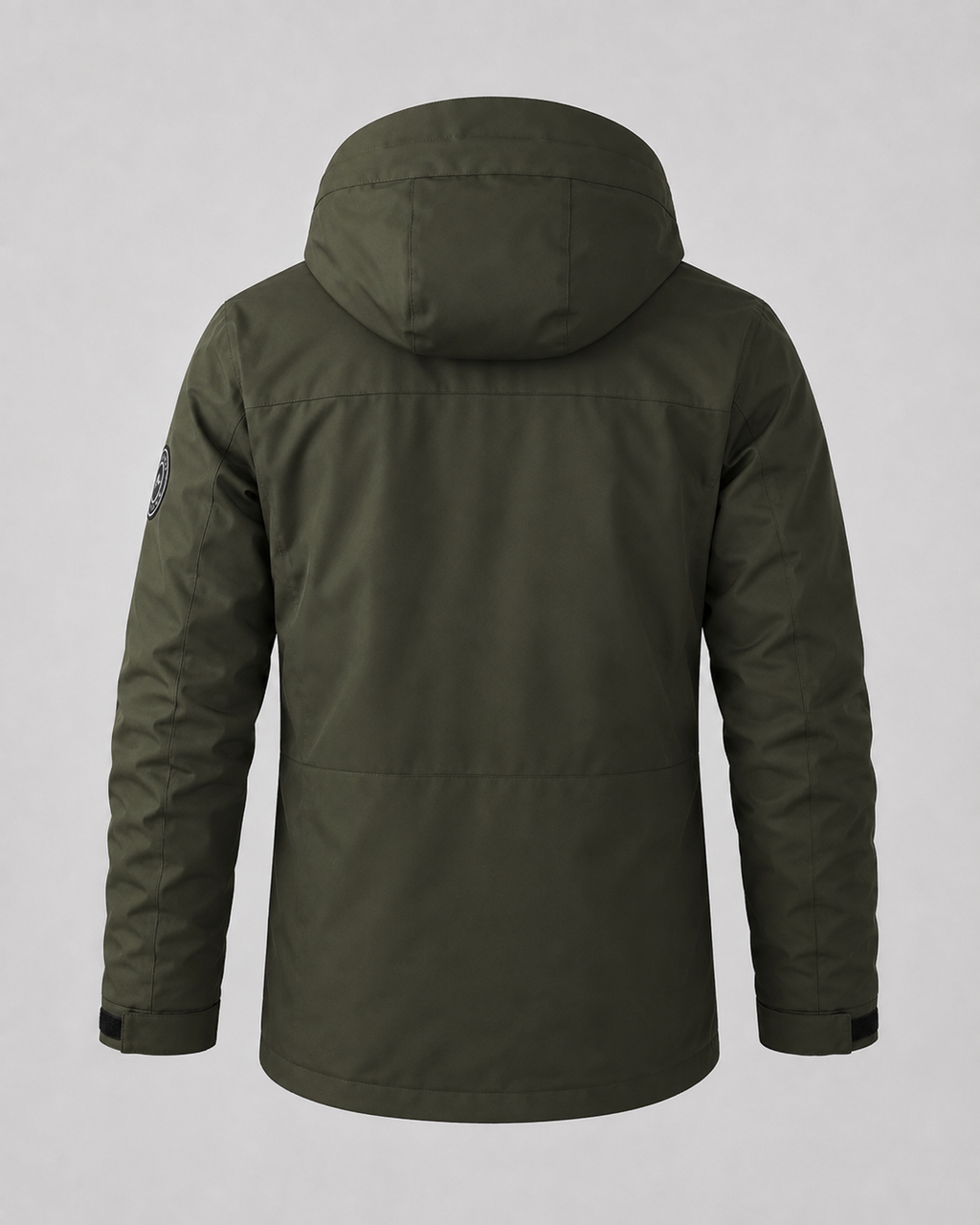 Men's Hooded Winter Parka - Utility Pockets Regular Fit